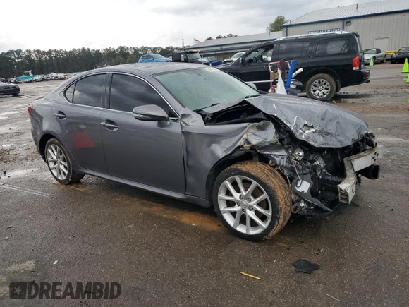 2012 Lexus IS 250 with VIN JTHCF5C22C5059787, listed as a Copart auction lot 45047255 with 190,001 mi miles and Salvage Title. Bid and sale history available at DreamBid. Image 4.