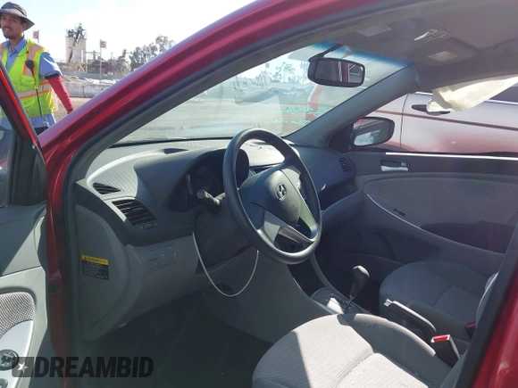 2012 Hyundai Accent GLS with VIN KMHCT4AE9CU187849, listed as a IAAI auction lot 42003584 with 13,750 mi miles. Bid and sale history available at carsss.com. Image 5.