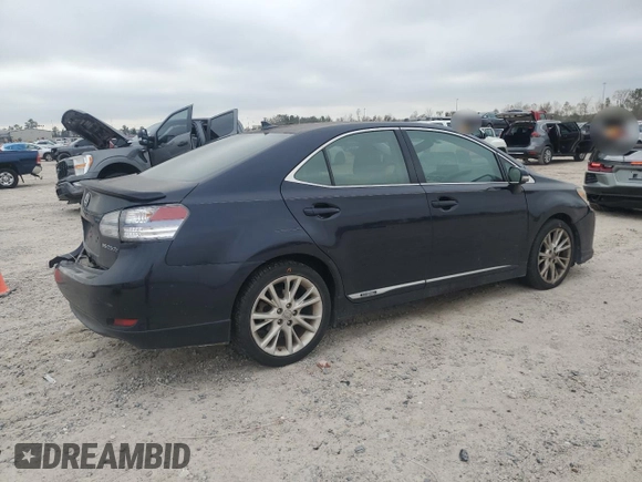 2010 Lexus HS 250h with VIN JTHBB1BA5A2021395, listed as a Copart auction lot 86613024 with 166,612 mi miles and Salvage Title. Bid and sale history available at DreamBid. Image 3.