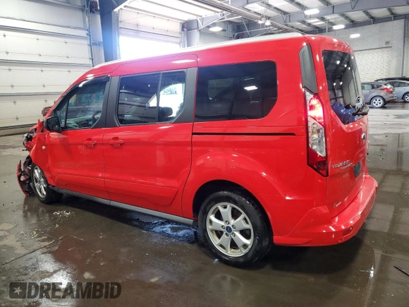 2016 Ford Transit Connect XLT with VIN NM0GE9F7XG1238027, listed as a Copart auction lot 58196335 with 137,144 mi miles and Salvage title. Bid and sale history available at DreamBid. Image 2.