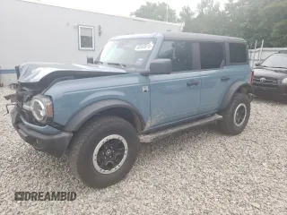 2021 Ford Bronco z VIN 1FMDE5DH4MLB06371, wystawiony jako Copart lot #60593015 z przebiegiem 63 970 mil mil oraz Szkoda całkowita • Salvage title. Historia ofert i sprzedaży dostępna na DreamBid. Obrazek 1.