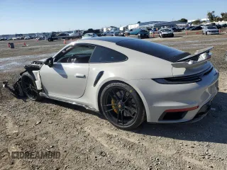 2024 Porsche 911 Turbo with VIN WP0AD2A91RS253671, listed as a Copart auction lot 43981045 with 12,844 mi miles and Salvage Title. Bid and sale history available at carsss.com. Image 2.