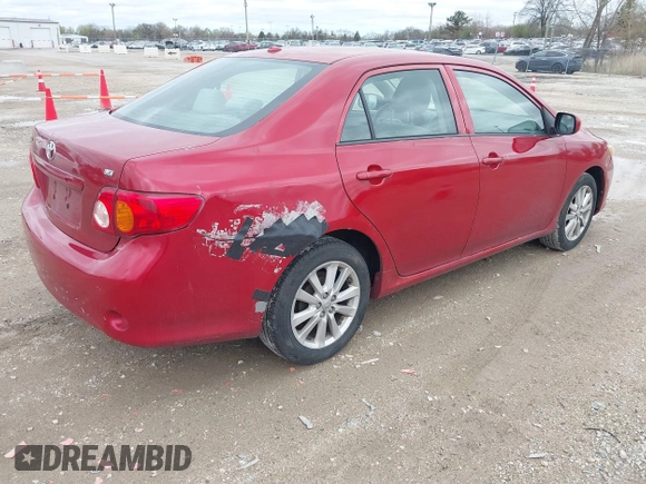 2009 Toyota Corolla with VIN JTDBL40E099028277, listed as a IAAI auction lot 42093963 with 151,846 mi miles. Bid and sale history available at carsss.com. Image 4.