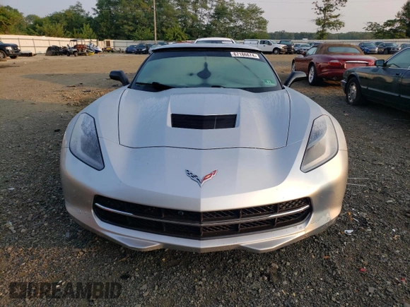 2016 Chevrolet Corvette Z51 1LT with VIN 1G1YH2D73G5123716, listed as a Copart auction lot 67186674 with 0 mi miles and Salvage Title. Bid and sale history available at carsss.com. Image 5.
