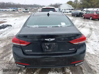 2015 Hyundai Genesis 3.8L with VIN KMHGN4JE9FU099240, listed as a IAAI auction lot 41560635 with 128,345 mi miles. Bid and sale history available at carsss.com. Image 16.
