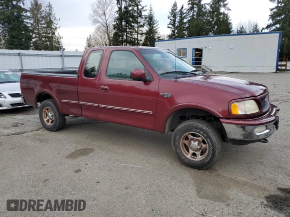 1997 Ford F-150 XL with VIN 1FTDX18W7VKC99428, listed as a Copart auction lot 45921715 with 158,791 mi miles and Salvage Title. Bid and sale history available at carsss.com. Image 4.