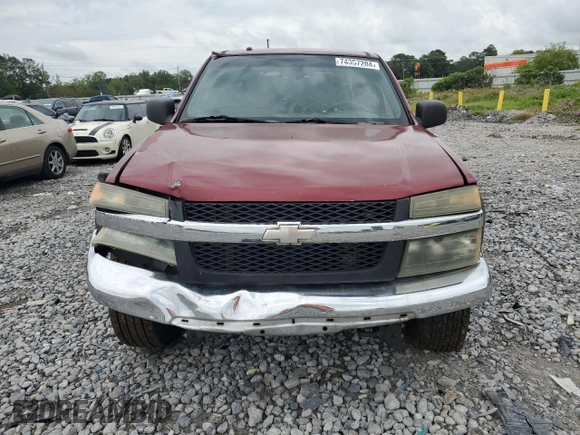 2006 Chevrolet Colorado 3LT with VIN 1GCDS136468166338, listed as a Copart auction lot 74357204 with 264,078 mi miles and Salvage title. Bid and sale history available at DreamBid. Image 5.