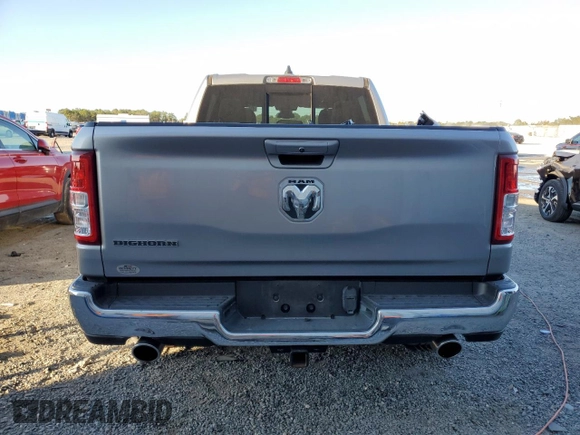 2022 Ram 1500 Big Horn with VIN 1C6RREMT9NN276726, listed as a Copart auction lot 43628335 with 26,076 mi miles and Salvage Title. Bid and sale history available at carsss.com. Image 6.