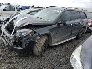 2017 Mercedes-Benz GLS 63 AMG with VIN 4JGDF7FE5HA765976, listed as a Copart auction lot 47546314 with 76,737 mi miles and . Bid and sale history available at DreamBid. Image 1.