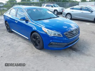 2015 Hyundai Sonata 2.4L Sport with VIN 5NPE34AF8FH099928, listed as a IAAI auction lot 42071898 with 180,440 mi miles. Bid and sale history available at carsss.com. Image 1.