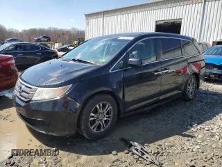 2011 Honda Odyssey EX-L with VIN 5FNRL5H69BB080861, listed as a Copart auction lot 53690005 with 206,646 mi miles and Salvage Title. Bid and sale history available at DreamBid. Image 1.