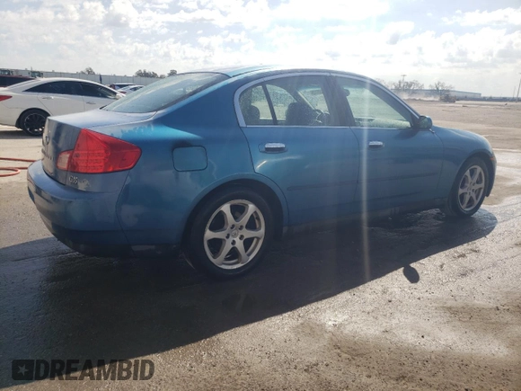 2003 Infiniti G35 w/Leather with VIN JNKCV51E23M302441, listed as a Copart auction lot 44156175 with 173,387 mi miles and Salvage Title. Bid and sale history available at carsss.com. Image 3.