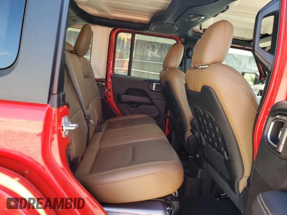2022 Jeep Wrangler Unlimited Rubicon with VIN 1C4JJXR63NW187448, listed as a Copart auction lot 52911385 with 32,442 mi miles and Salvage title. Bid and sale history available at DreamBid. Image 11.