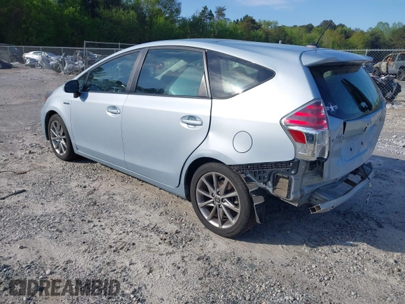2016 Toyota Prius v Two with VIN JTDZN3EU2GJ042440, listed as a IAAI auction lot 42008316 with 160,000 mi miles. Bid and sale history available at carsss.com. Image 3.