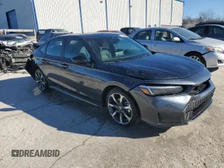 2025 Honda Civic Sedan Hybrid Sport with VIN 2HGFE4F8XSH307465, listed as a Copart auction lot 42636535 with 908 mi miles and Salvage Title. Bid and sale history available at carsss.com. Image 4.