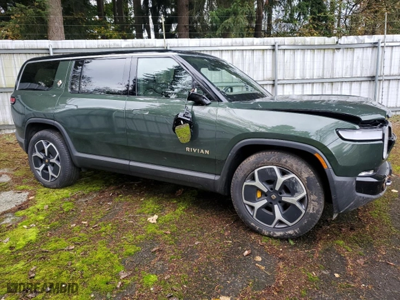 2023 Rivian R1S Adventure with VIN 7PDSGABA4PN014067, listed as a Copart auction lot 77630794 with 0 mi miles and Salvage Title. Bid and sale history available at carsss.com. Image 4.