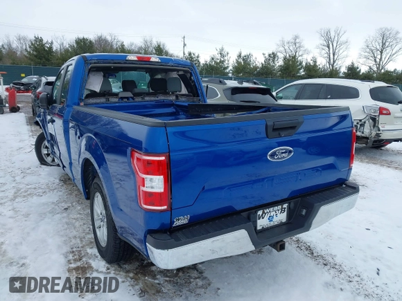 2018 Ford F-150 XL with VIN 1FTEX1CB3JFB23293, listed as a IAAI auction lot 41619965 with 53,655 mi miles and . Bid and sale history available at DreamBid. Image 3.
