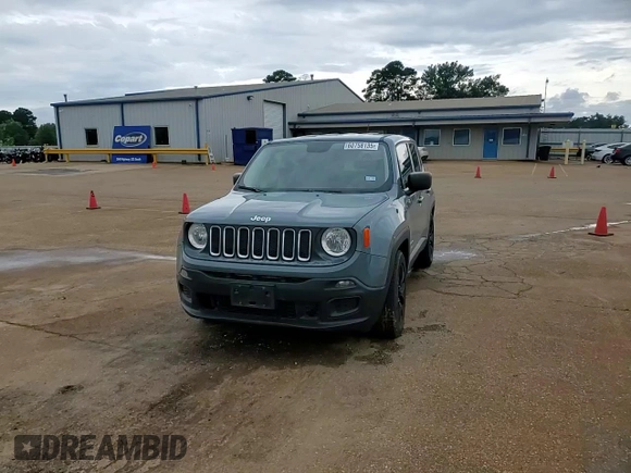 2017 Jeep Renegade Sport with VIN ZACCJAAB3HPG17236, listed as a Copart auction lot 60758135 with 123,000 mi miles and Salvage title. Bid and sale history available at DreamBid. Image 14.