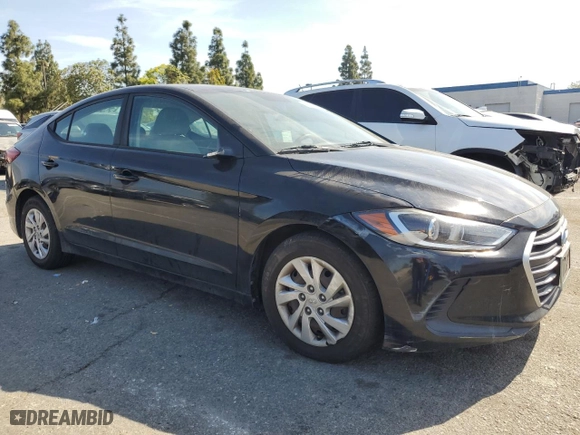 2017 Hyundai Elantra SE with VIN KMHD74LF2HU086738, listed as a Copart auction lot 52557995 with 121,568 mi miles and Clean Title. Bid and sale history available at carsss.com. Image 4.