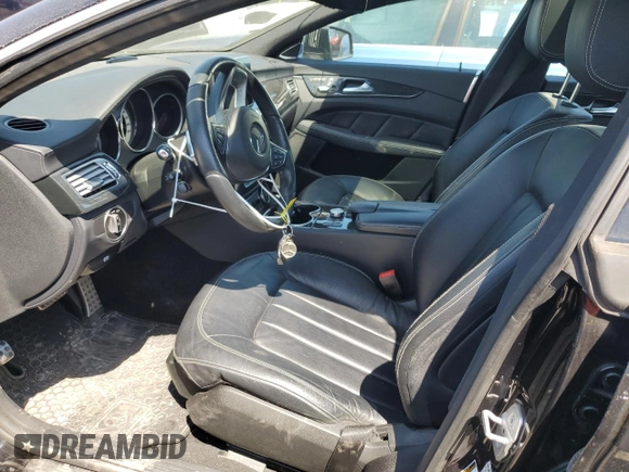 2015 Mercedes-Benz CLS 400 with VIN WDDLJ6HB2FA133497, listed as a Copart auction lot 54266925 with 133,779 mi miles and Salvage title. Bid and sale history available at DreamBid. Image 7.