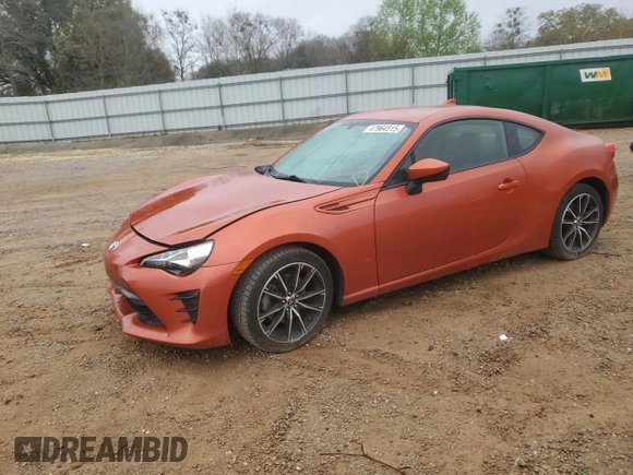 2017 Toyota 86 with VIN JF1ZNAA13H8710843, listed as a Copart auction lot 47964515 with 51,378 mi miles and Salvage Title. Bid and sale history available at carsss.com. Image 1.