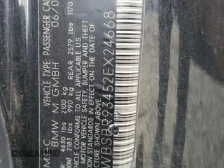 2002 BMW 3 Series M3 с VIN WBSBR93452EX24668, выставлен на аукционе Copart как лот 53687595 с пробегом 228 903 миль миль и На запчасти • Non repairable. История ставок и продаж доступна на DreamBid. Изображение 12.