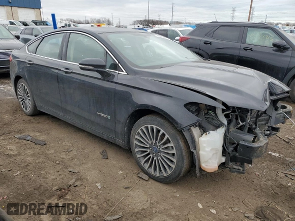 2018 Ford Fusion Hybrid Titanium with VIN 3FA6P0RU4JR206232, listed as a Copart auction lot 43419565 with 92,565 mi miles and Salvage Title. Bid and sale history available at carsss.com. Image 4.