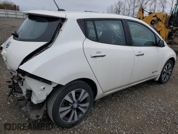 2015 Nissan LEAF SV with VIN 1N4AZ0CP2FC318640, listed as a Copart auction lot 47605593 with 48,523 mi miles. Bid and sale history available at carsss.com. Image 3.