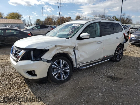 2020 Nissan Pathfinder Platinum with VIN 5N1DR2DM1LC628440, listed as a Copart auction lot 78098474 with 42,364 mi miles and Salvage Title. Bid and sale history available at carsss.com. Image 1.