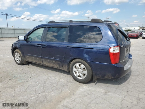 2007 Kia Sedona EX with VIN KNDMB233276105871, listed as a Copart auction lot 73158514 with 0 mi miles and Salvage Title. Bid and sale history available at carsss.com. Image 2.