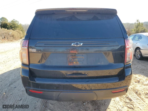 2022 Chevrolet Tahoe LS with VIN 1GNSKMKD5NR215393, listed as a Copart auction lot 42895625 with 0 mi miles and Salvage Title. Bid and sale history available at carsss.com. Image 6.