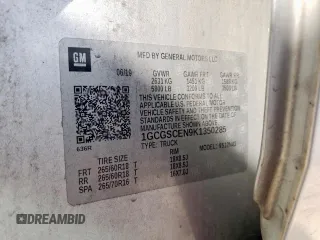 2019 Chevrolet Colorado 2WD LT z VIN 1GCGSCEN9K1350285, wystawiony jako Copart lot #57084305 z przebiegiem 67 001 mil mil oraz Szkoda całkowita • Salvage title. Historia ofert i sprzedaży dostępna na DreamBid. Obrazek 12.