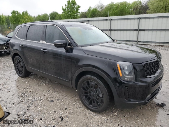 2021 Kia Telluride SX with VIN 5XYP5DHC7MG117838, listed as a Copart auction lot 51410165 with 93,127 mi miles and Salvage Title. Bid and sale history available at carsss.com. Image 4.