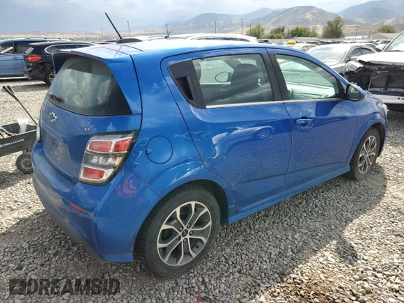 2018 Chevrolet Sonic LT with VIN 1G1JD6SB1J4115929, listed as a Copart auction lot 68690124 with 98,532 mi miles and Salvage title. Bid and sale history available at DreamBid. Image 3.