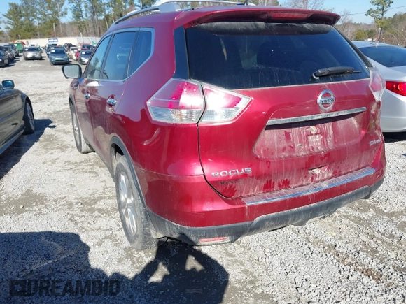 2015 Nissan Rogue S with VIN KNMAT2MV9FP547426, listed as a IAAI auction lot 41455852 with 106,405 mi miles. Bid and sale history available at carsss.com. Image 3.