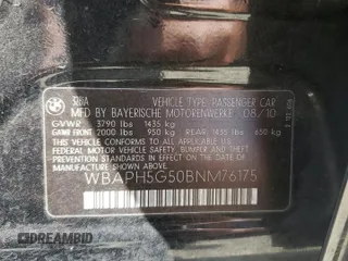 2011 BMW 3 Series 328i with VIN WBAPH5G50BNM76175, listed as a Copart auction lot 53102645 with 89,187 mi miles and Salvage Title. Bid and sale history available at carsss.com. Image 12.
