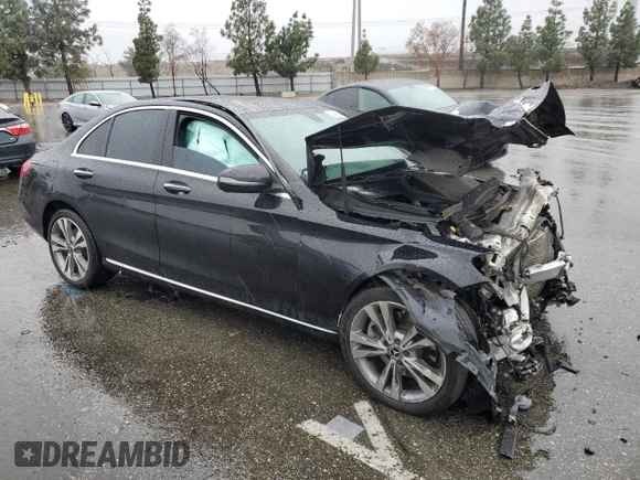 2020 Mercedes-Benz C with VIN WDDWF8DB7LR560476, listed as a Copart auction lot 45469455 with Not Provided miles and Salvage Title. Bid and sale history available at carsss.com. Image 4.