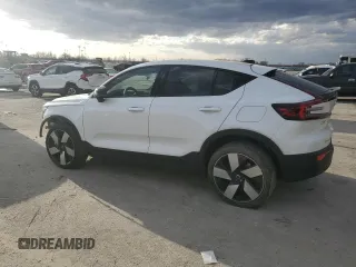 2023 Volvo C40 Recharge Pure Electric Ultimate with VIN YV4ED3GM1P2044198, listed as a Copart auction lot 47197815 with 8,258 mi miles and Salvage Title. Bid and sale history available at carsss.com. Image 2.