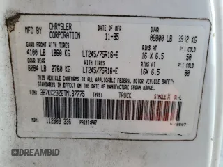 1996 Dodge Ram 2500 with VIN 3B7KC23Z8TM137775, listed as a Copart auction lot 88489635 with 190,492 mi miles and Salvage Title. Bid and sale history available at carsss.com. Image 13.
