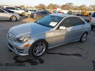 2012 Mercedes-Benz C-Class C 250 Sport with VIN WDDGF4HB4CR222881, listed as a IAAI auction lot 41783860 with 109,759 mi miles. Bid and sale history available at carsss.com. Image 2.