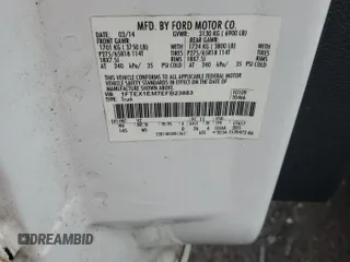 2014 Ford F-150 XL with VIN 1FTEX1EM7EFB23883, listed as a Copart auction lot 55429125 with 74,002 mi miles and Salvage title. Bid and sale history available at DreamBid. Image 12.