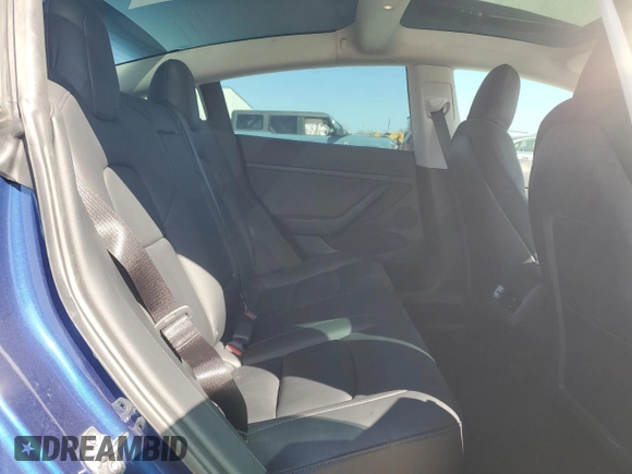 2022 Tesla Model 3 with VIN 5YJ3E1EA8NF322335, listed as a Copart auction lot 48187265 with 22,265 mi miles and Clean Title. Bid and sale history available at DreamBid. Image 10.