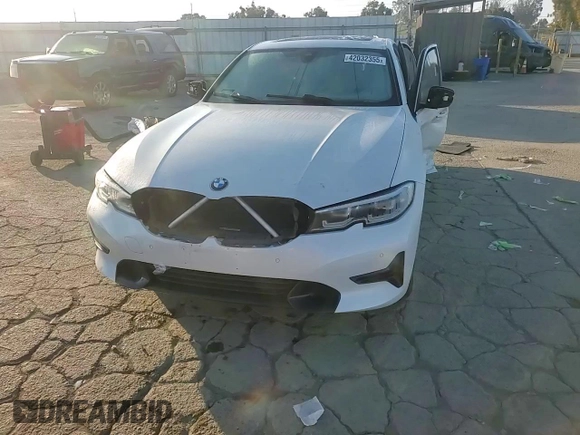 2021 BMW 3 Series 330e with VIN 3MW5P7J08M8B78255, listed as a Copart auction lot 42032355 with 73,815 mi miles and Salvage Title. Bid and sale history available at carsss.com. Image 10.