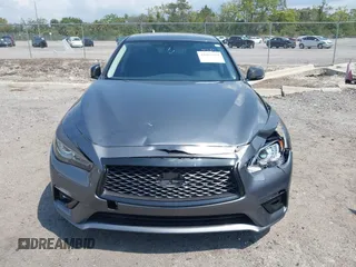 2018 Infiniti Q50 Luxe with VIN JN1EV7AP4JM590048, listed as a IAAI auction lot 41863410 with 55,727 mi miles and . Bid and sale history available at carsss.com. Image 12.
