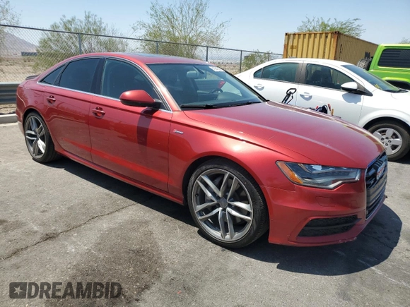 2012 Audi A6 Prestige with VIN WAUHGAFC0CN129527, listed as a Copart auction lot 61984595 with 264,974 mi miles and Salvage title. Bid and sale history available at DreamBid. Image 4.