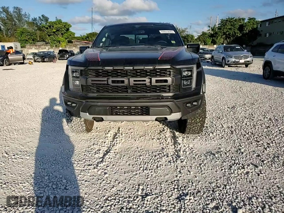 2022 Ford F-150 Raptor with VIN 1FTFW1RGXNFB95074, listed as a Copart auction lot 43933225 with 0 mi miles and Salvage Title. Bid and sale history available at carsss.com. Image 13.