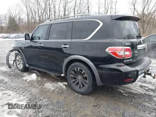 2017 Nissan Armada Platinum with VIN JN8AY2NF1H9302009, listed as a IAAI auction lot 40945027 with 97,008 mi miles. Bid and sale history available at carsss.com. Image 3.