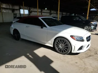 2022 Mercedes-Benz C 300 with VIN W1KWK8DB7NG115018, listed as a Copart auction lot 52892615 with 37,226 mi miles and Salvage title. Bid and sale history available at DreamBid. Image 4.