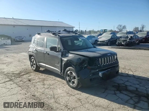 2015 Jeep Renegade Latitude with VIN ZACCJABH9FPB80553, listed as a Copart auction lot 83657494 with 76,005 mi miles and Salvage Title. Bid and sale history available at carsss.com. Image 11.