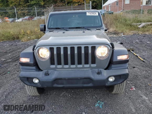 2021 Jeep Wrangler Unlimited Sport Altitude with VIN 1C4HJXDN8MW740980, listed as a Copart auction lot 77429934 with 71,961 mi miles and Salvage title. Bid and sale history available at DreamBid. Image 5.